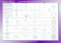 Lerntafel Sternkonstruktionen Mandaladesign 1-12