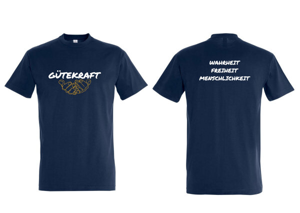 T-Shirt „Gütekraft“ – Shirt mit Botschaft und individuellem Aufdruck