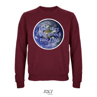 Sweatshirt als Statement "Freies Herz, Freier Mensch, Freie Erde"