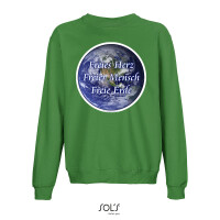 Sweatshirt als Statement "Freies Herz, Freier Mensch, Freie Erde"