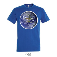 T-Shirt mit Botschaft „Freies Herz, Freier Mensch, Freie Erde“ – Statement-Shirt für Freiheit und Menschlichkeit