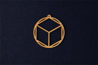 Würfel - Erde Kreis Raumschmuck Anhänger, 40 mm